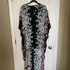 BCBGMaxAzria high low floral dress!